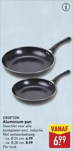 ALDI Crofton Aluminium pan aanbieding