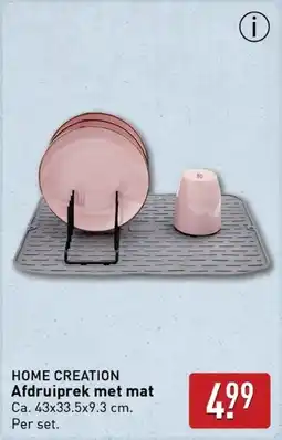 ALDI Home Creation afdruiprek met mat aanbieding