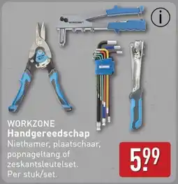 ALDI Workzone Handgereedschap aanbieding