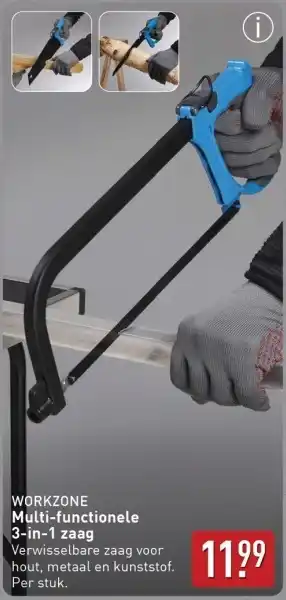 ALDI Workzone Multi functionele 3 in 1 zaag aanbieding