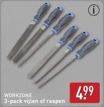 ALDI Workzone 3 pack vijlen of raspen aanbieding