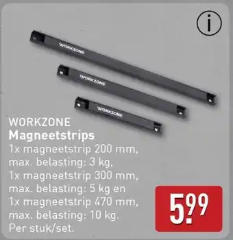 ALDI Workzone Magneetstrips aanbieding