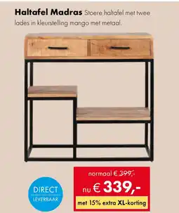 Woonsquare Haltafel Madras aanbieding