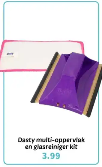 Wibra Dasty multi-oppervlak en glasreiniger kit aanbieding
