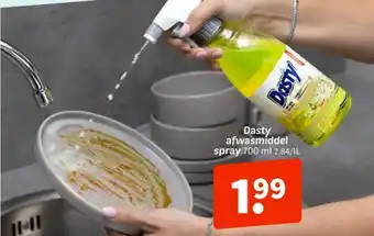 Wibra Dasty afwasmiddel spray aanbieding