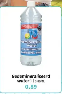 Wibra Gedemineraliseerd water aanbieding