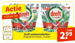 Wibra Dreft vaatwastabletten aanbieding
