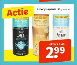 Wibra Lenor geurparels aanbieding