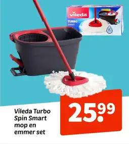 Wibra Vileda Turbo Spin Smart mop en emmer set aanbieding