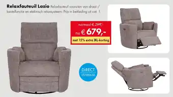 Woonsquare Relaxfauteuil Lazio aanbieding