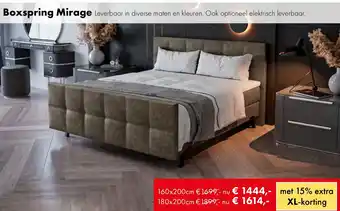 Woonsquare Boxspring Mirage aanbieding