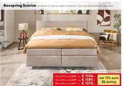 Woonsquare Boxspring Sunrise aanbieding
