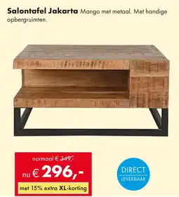 Woonsquare Salontafel Jakarta aanbieding