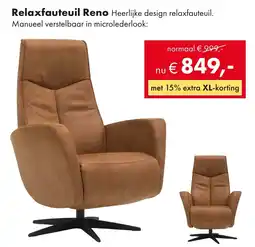 Woonsquare Relaxfauteuil Reno aanbieding