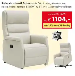 Woonsquare Relaxfauteuil Salerno aanbieding