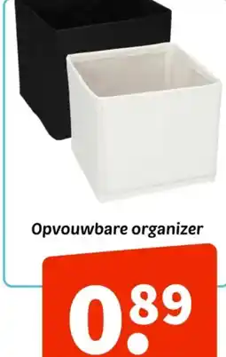 Wibra Opvouwbare organizer aanbieding