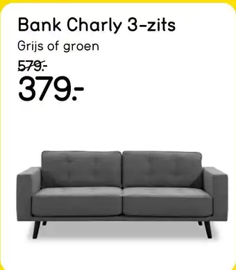 Leen Bakker Bank Charly 3 zits aanbieding