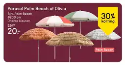 Leen Bakker Parasol Palm Beach of Olivia aanbieding