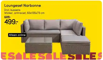 Leen Bakker Loungeset Narbonne aanbieding