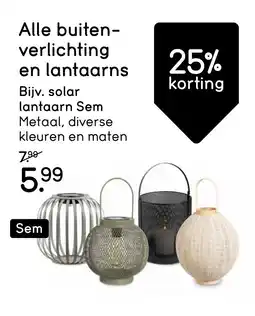 Leen Bakker Alle buiten verlichting en lantaarns aanbieding