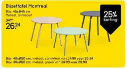 Leen Bakker Bijzettafel Montreal aanbieding