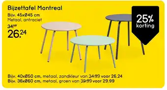 Leen Bakker Bijzettafel Montreal aanbieding