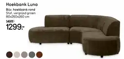 Leen Bakker Hoekbank Luna aanbieding