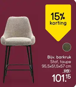 Leen Bakker barkrukken Noah aanbieding