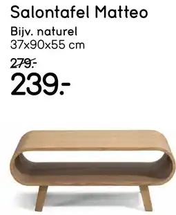 Leen Bakker Salontafel Matteo aanbieding