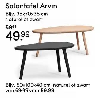 Leen Bakker Salontafel Arvin aanbieding