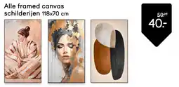 Leen Bakker Alle framed canvas schilderijen aanbieding