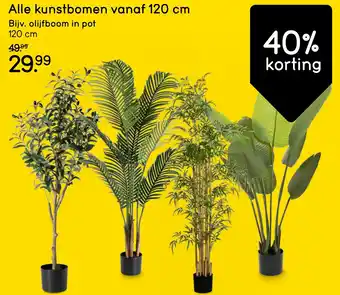 Leen Bakker Alle kunstbomen aanbieding