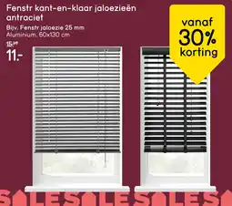 Leen Bakker Fenstr kant-en-klaar jaloezieën antraciet aanbieding