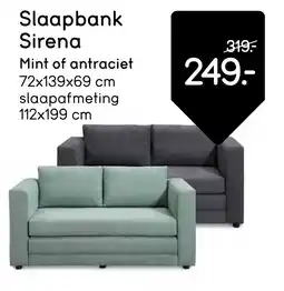 Leen Bakker Slaapbank Sirena aanbieding