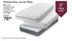Leen Bakker Matras Amy, Luc en Mats aanbieding
