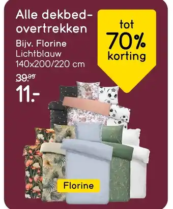 Leen Bakker Alle dekbed overtrekken aanbieding