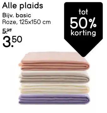 Leen Bakker Alle plaids aanbieding