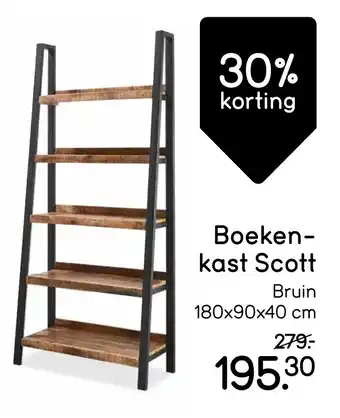 Leen Bakker Boeken kast Scott aanbieding