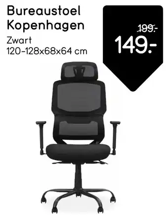 Leen Bakker Bureaustoel Kopenhagen aanbieding