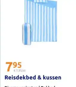 Action Reisdekbed & kussen aanbieding