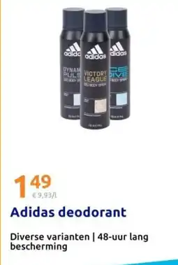 Action Adidas deodorant aanbieding