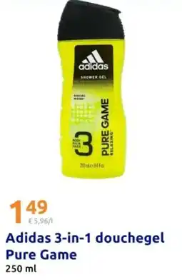Action Adidas 3 in 1 douchegel Pure Game aanbieding