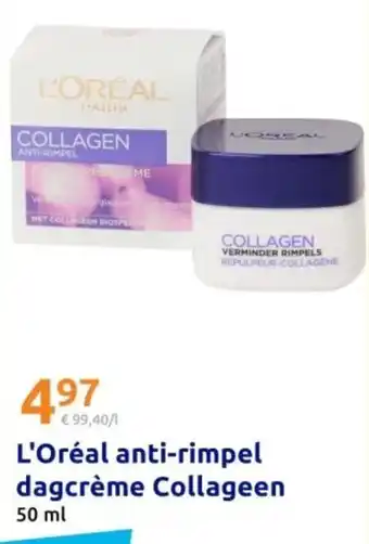 Action L'Oréal anti-rimpel dagcrème Collageen aanbieding