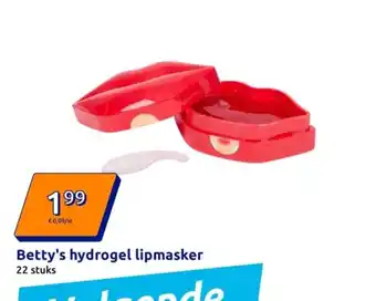 Action Betty's hydrogel lipmasker aanbieding
