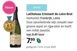 Albert Heijn Lacheteau Crémant de Loire Brut aanbieding