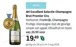 Albert Heijn AH Excellent Selectie Champagne Brut Premier Cru aanbieding