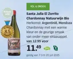 Albert Heijn Santa Julia El Zorrito Chardonnay aanbieding