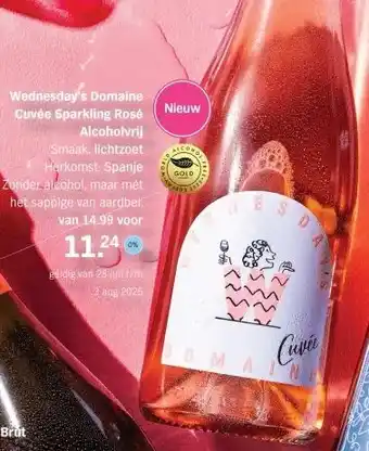 Albert Heijn Wednesday's Domaine Cuvée Sparkling Rosé aanbieding