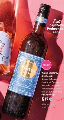 Albert Heijn Vintea Earl Grey Alcoholvrij aanbieding