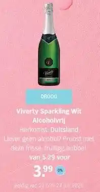 Albert Heijn Viverty Sparkling Wit Alcoholvrij aanbieding